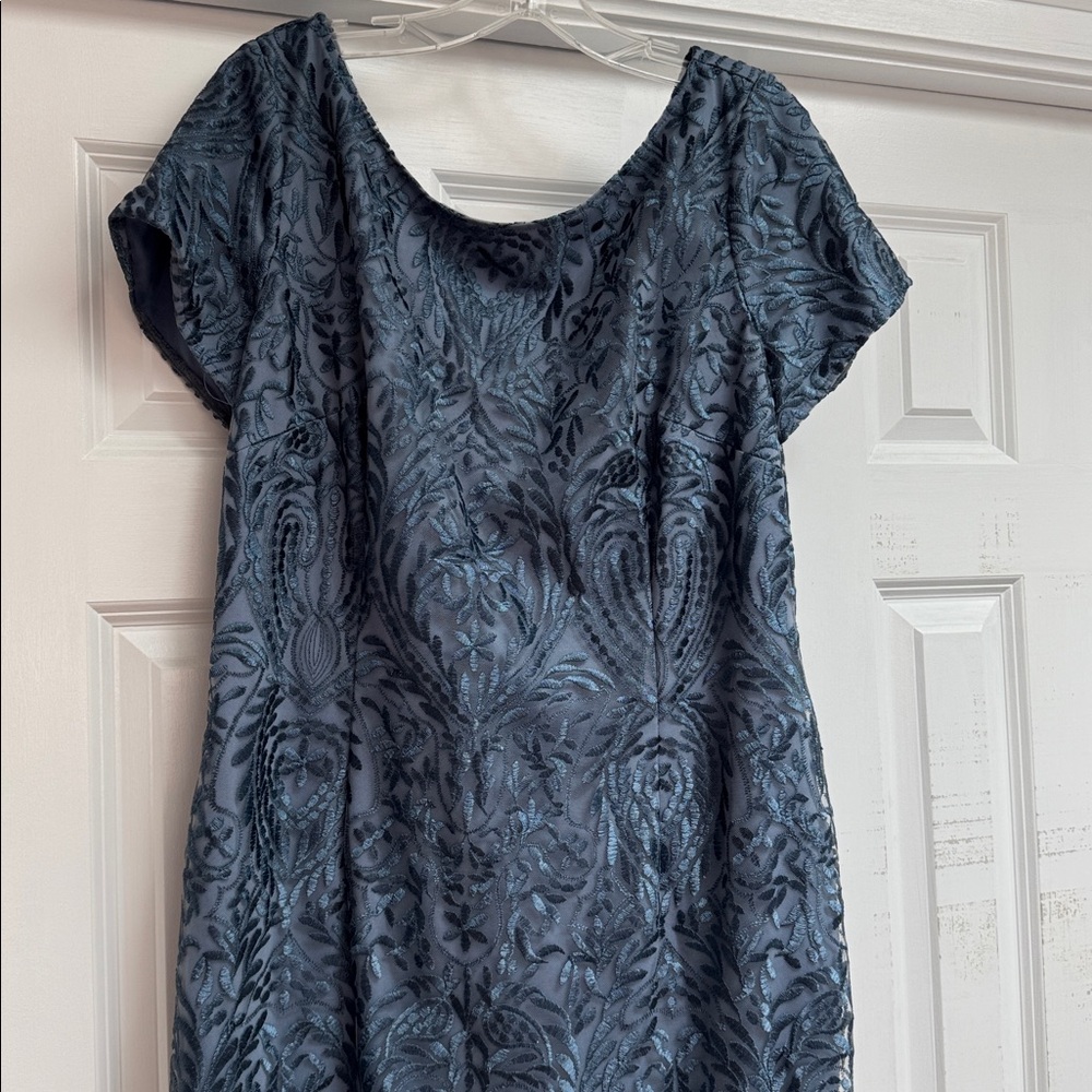 JS Collections Elegant Blue Dress